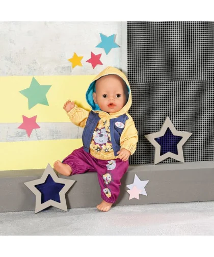 Zapf creation 832615 BABY born Oblečenie s mikinou, 43 cm